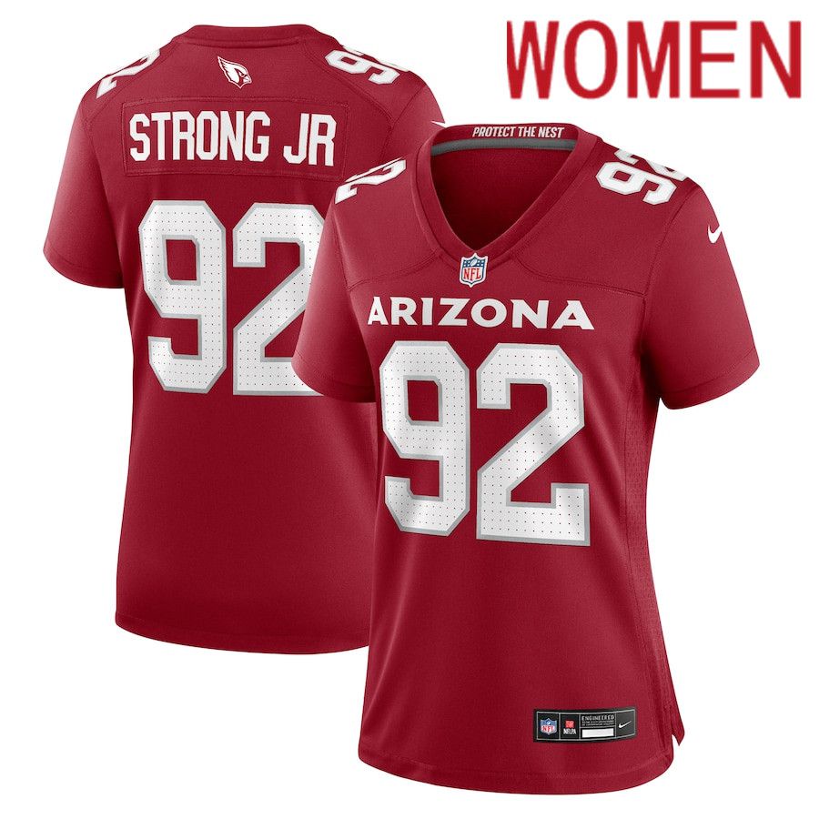 Women Arizona Cardinals #92 Kevin Strong Nike Cardinal Nike All Player NFL Jersey->women nfl jersey->Women Jersey